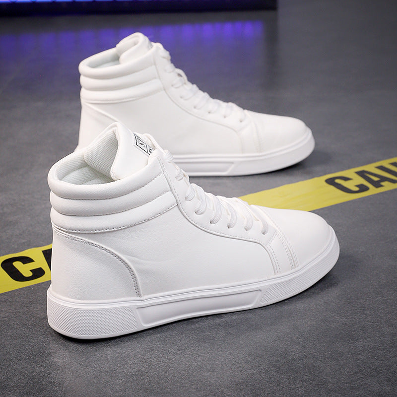 Plus Size Men's Leather Boots Fashion Casual Ankle Boots