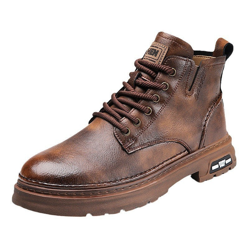 Martin Boots Thick-soled Mid-top Retro Easy Matching Casual