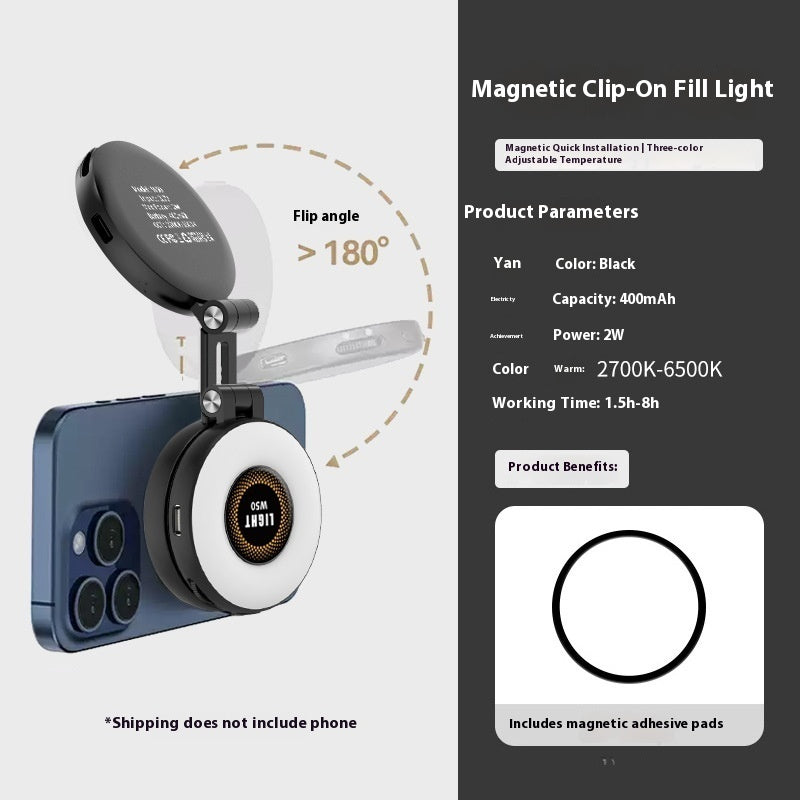 W50 Selfie Mobile Phone Magnetic Fill Light Portable