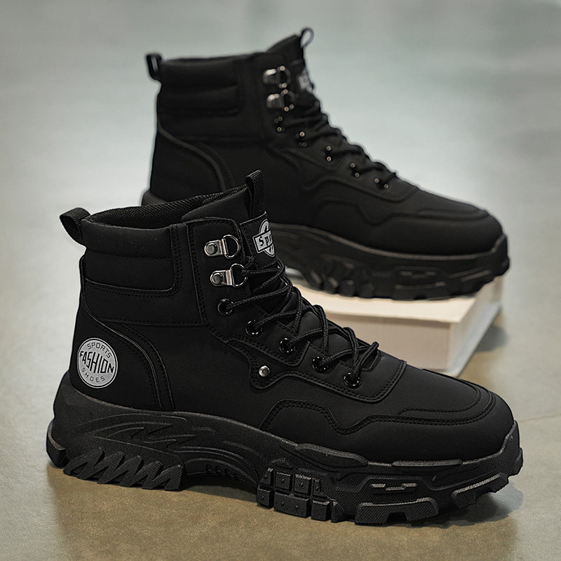 Men's Martin Boots Breathable High-top Work Shoes